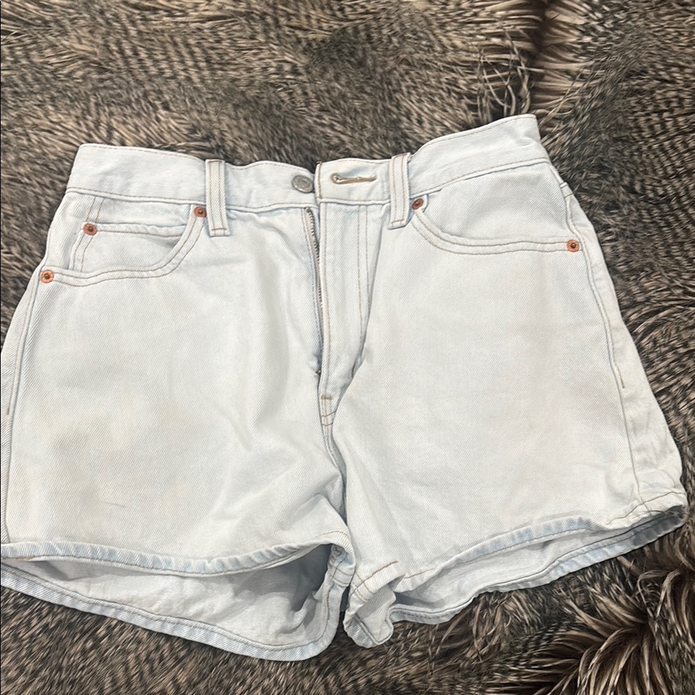 Levi Women's Light Blue Denim Shorts